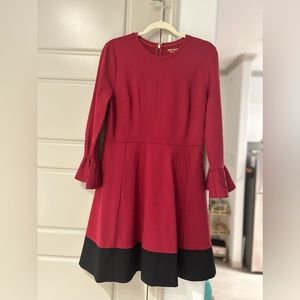 kate spade bell sleeve ponte dress